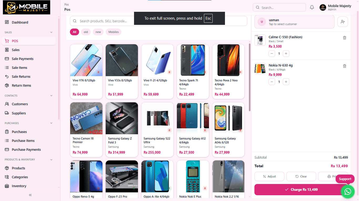 Bizone – Inventory Management POS screenshot